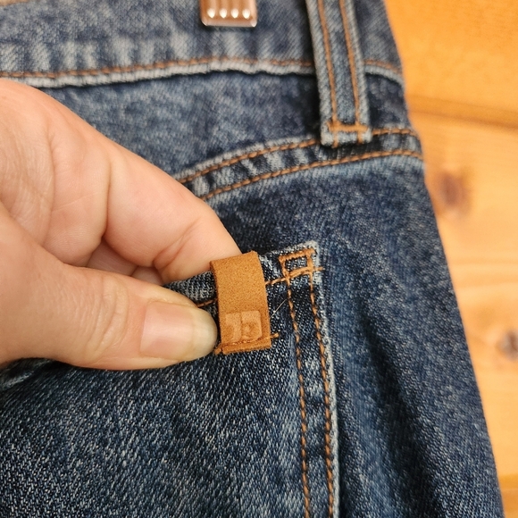 Joe's Scout Mid Rise Slim Boyfriend Jeans Cropped Distressed In Remix Sz 29 X27" - Picture 10 of 13